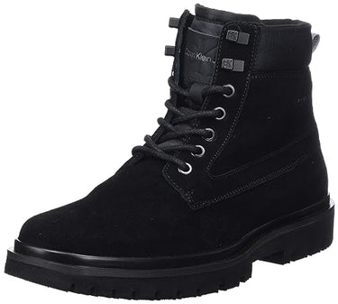 Calvin Klein EVA MID LACEUP BOOT SUEDE Mittelhohe Stiefel Herren, Schwarz (Black/Stormfront), EU im Sale